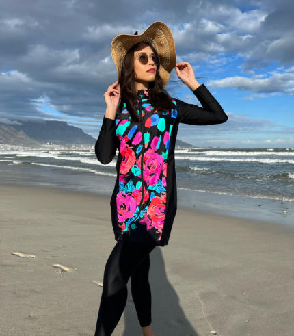 Graceful Beauty 2-Piece Swimset: Roses